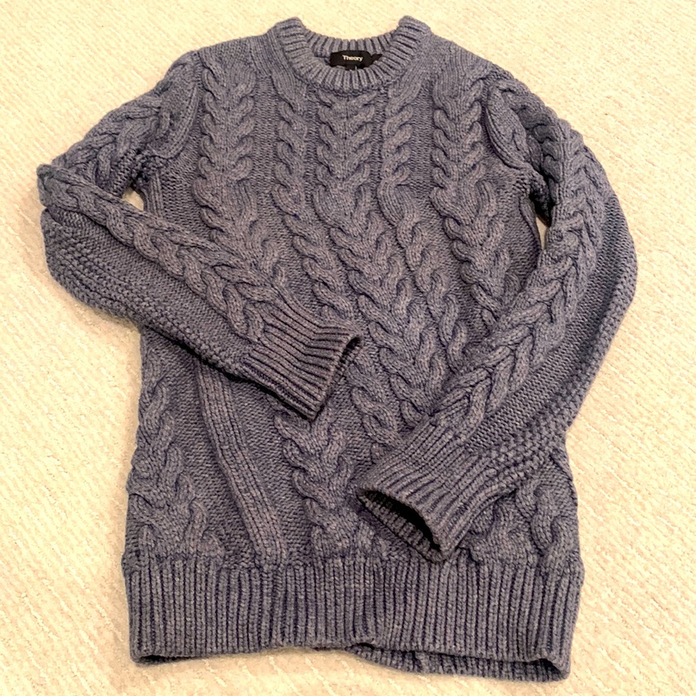 Unique Rare Twisted Cable Pullover, Fantastic On. - image 1